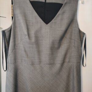 Talbot's tweed dress, drop waist, v neck